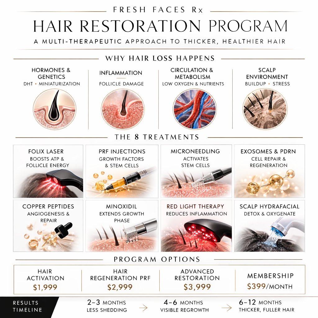 Fresh Faces Rx - Hair Resoration Flyer 2